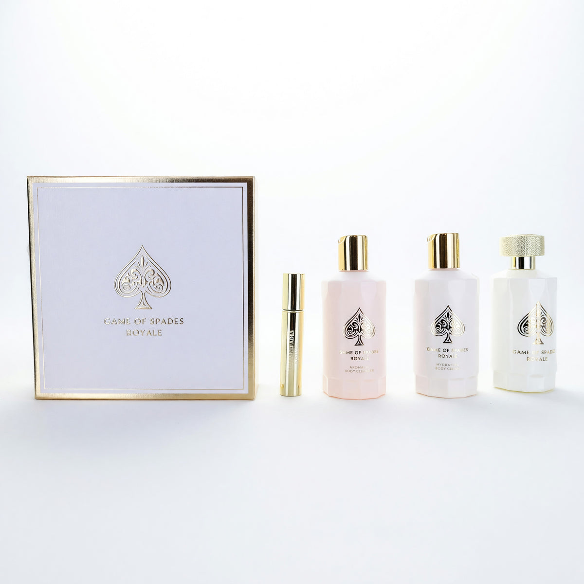 Game of Spades Royale by Jo Milano, 4 Piece Gift Set for Unisex